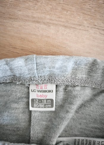 Kız Çocuk Gri Piliseli Keten Tayt - Görsel 5