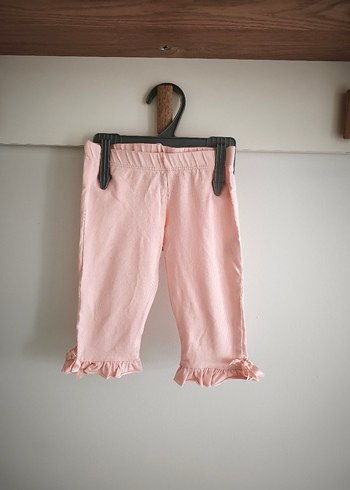 Kız Çocuk Pembe Fırfırlı Tayt - Görsel 3