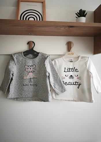 Kız Çocuk Uzun Kollu Baskılı Tişört - Görsel 2