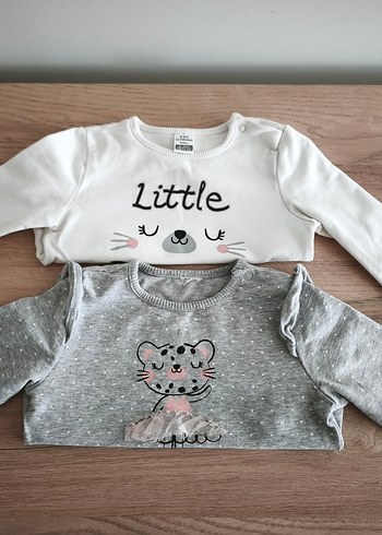 Kız Çocuk Uzun Kollu Baskılı Tişört - Görsel 5