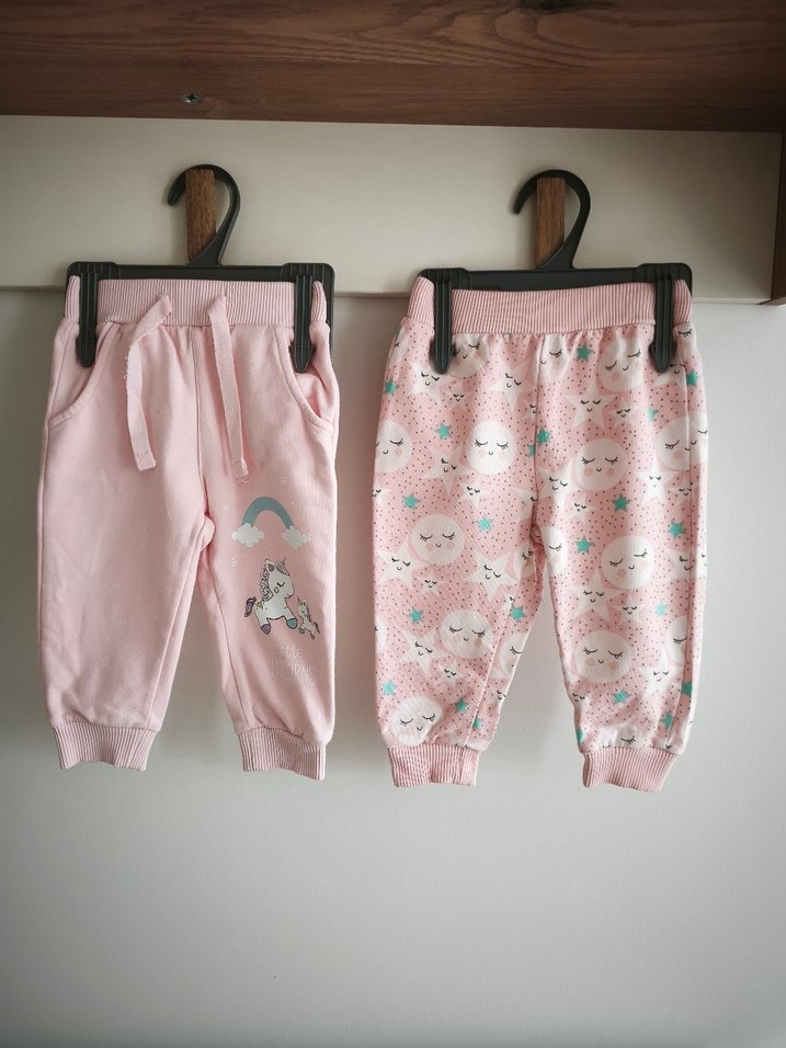 Kız Çocuk Pembe Desenl eşofman altı - Görsel 2