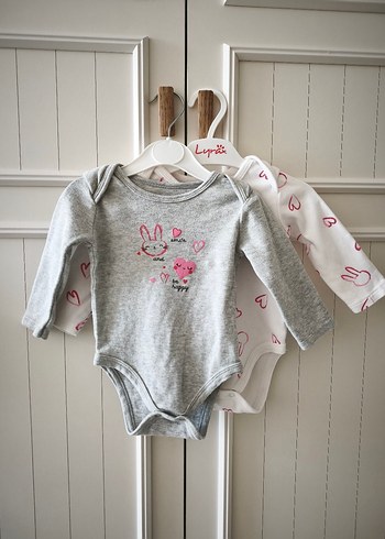 Uzun Kollu Örgü Bebek Kız Body Gri - Görsel 3