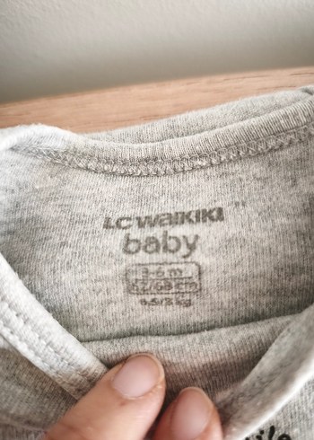 Uzun Kollu Örgü Bebek Kız Body Gri - Görsel 6