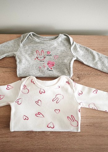 Uzun Kollu Örgü Bebek Kız Body Gri - Görsel 5