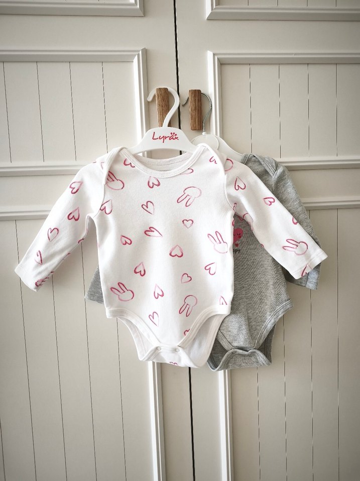 Uzun Kollu Örgü Bebek Kız Body Gri - Görsel 4