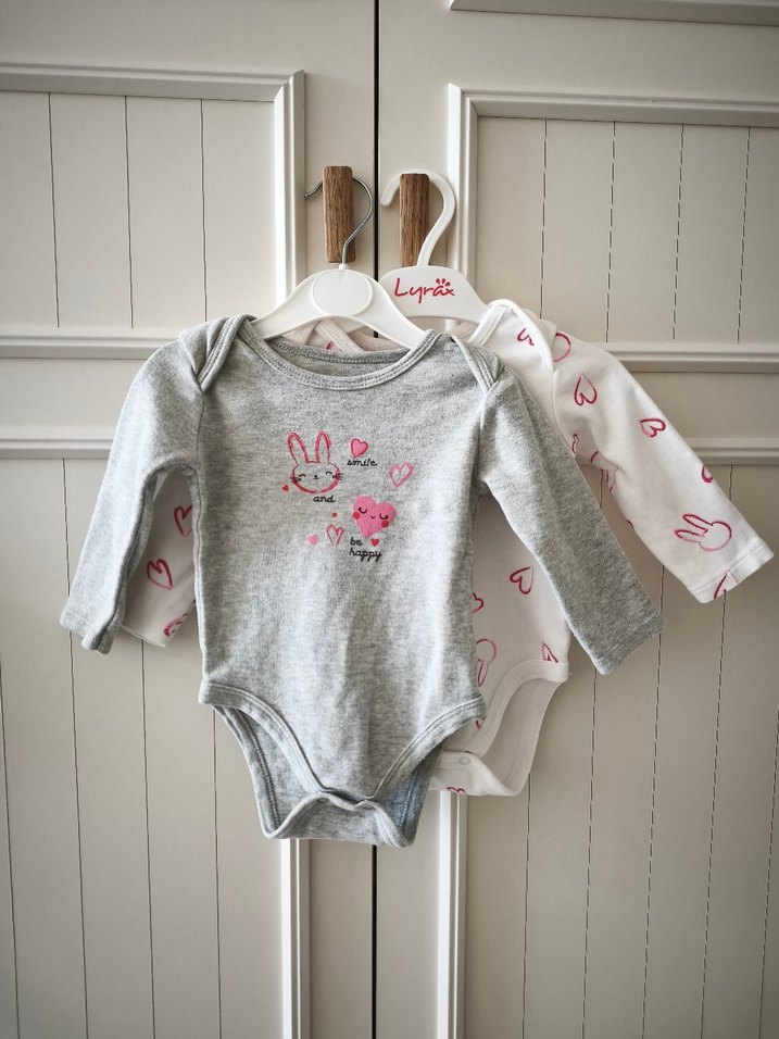 Uzun Kollu Örgü Bebek Kız Body Gri - Görsel 3