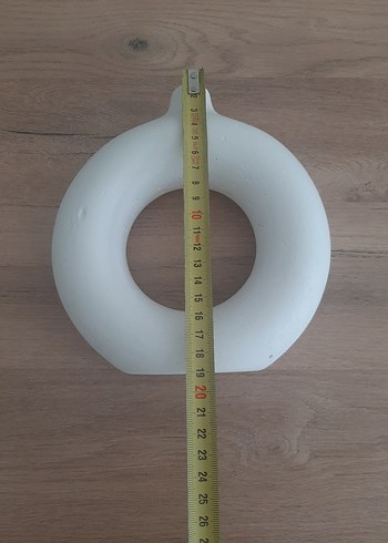 Beden çeşitli Renk Beyaz Halkalı Dekoratif Vazo