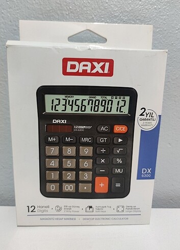  Beden Daxi DX-6300 12 Hane Masaüstü Hesap Makinesi
