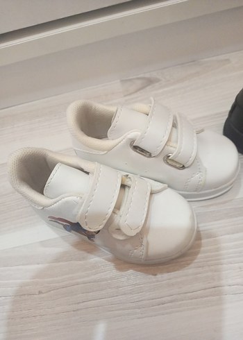 Beyaz Erkek Çocuk Cırt Cırtlı Spor Ayakkabı - Görsel 3