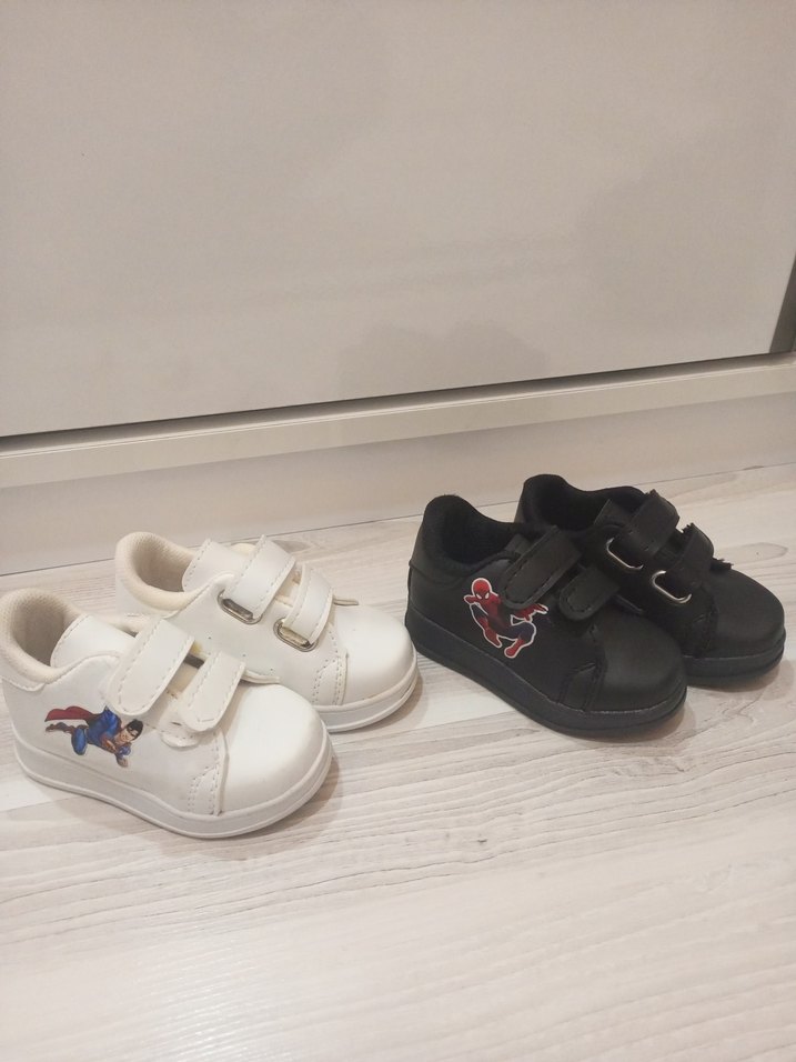 Beyaz Erkek Çocuk Cırt Cırtlı Spor Ayakkabı - Görsel 2