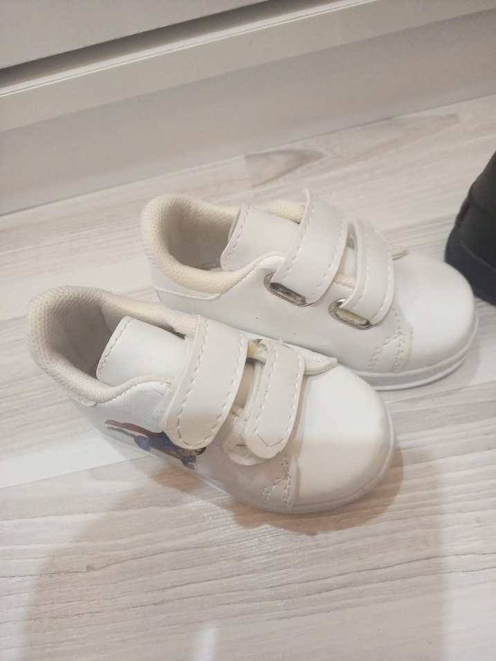 Beyaz Erkek Çocuk Cırt Cırtlı Spor Ayakkabı - Görsel 3