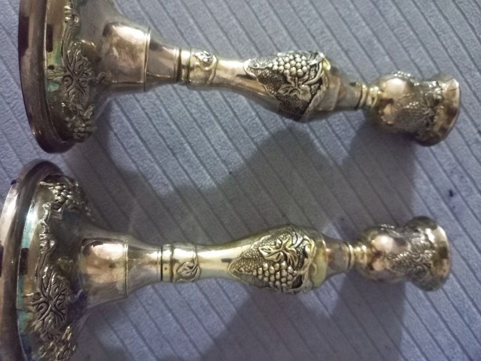 Gümüş şamdan çifti - Görsel 3