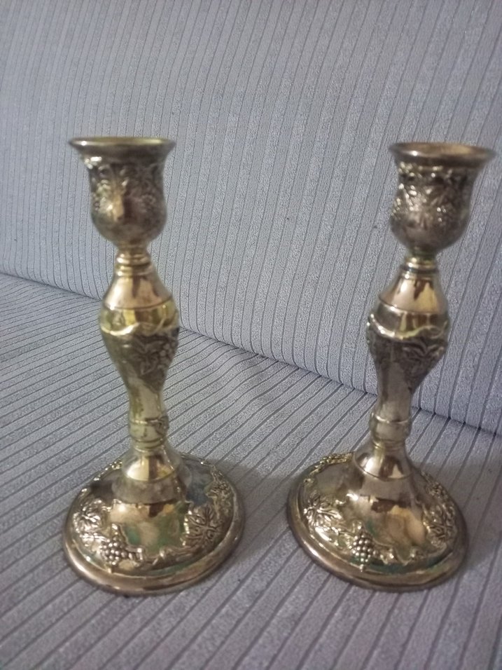 Gümüş şamdan çifti - Görsel 2