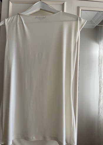 Koton koton krem rengi drape firfirli bluz