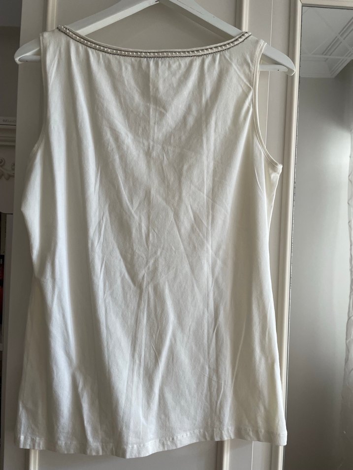 southblue krem rengi incili bluz - Görsel 3