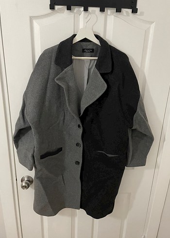 adl love my body blok renkli kaşe kaban - Görsel 3