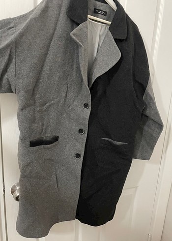 adl love my body blok renkli kaşe kaban - Görsel 5