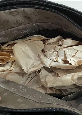 Klasik Siyah Yılan Derisi Desenli Deri Çanta - Görsel 5