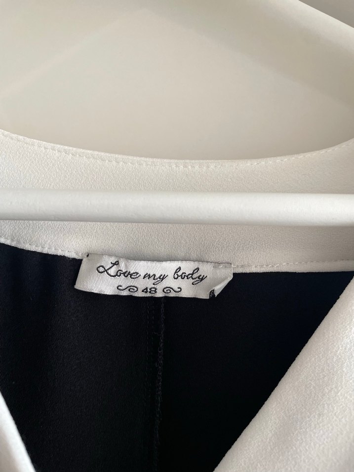 adl love my body siyah bluz - Görsel 2