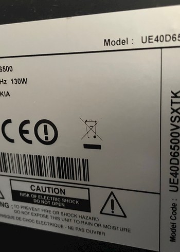 samsung UE40D6500VSXTK tv televizyon - Görsel 2