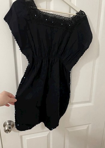 nazar boncuklu şile bezi plaj elbise - Görsel 4