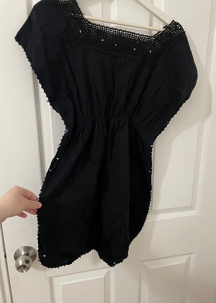 nazar boncuklu şile bezi plaj elbise - Görsel 4