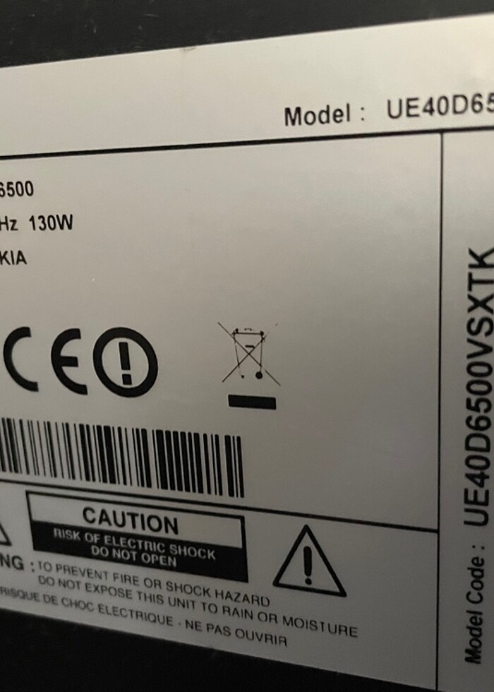 samsung UE40D6500VSXTK tv televizyon - Görsel 2