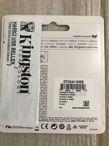 Kingston Kingston data traveler 16 GB