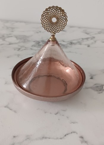 Parlak Bej Kapaklı Servis Tabağı - Görsel 2