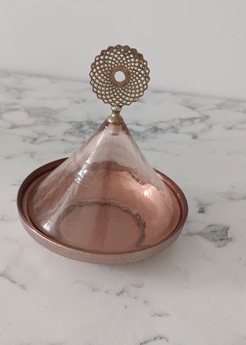 Parlak Bej Kapaklı Servis Tabağı - Görsel 5