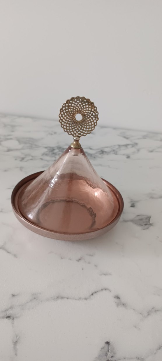 Parlak Bej Kapaklı Servis Tabağı - Görsel 5