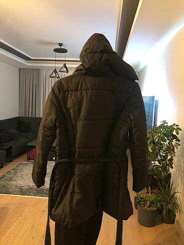 s Beden siyah Renk Kapüşonlu siyah mont