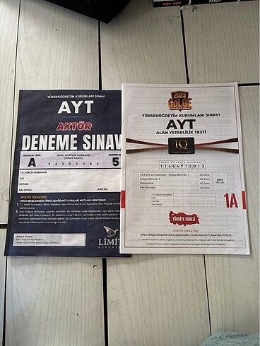 Ayt aktör +ayr ıQ yayınları deneme