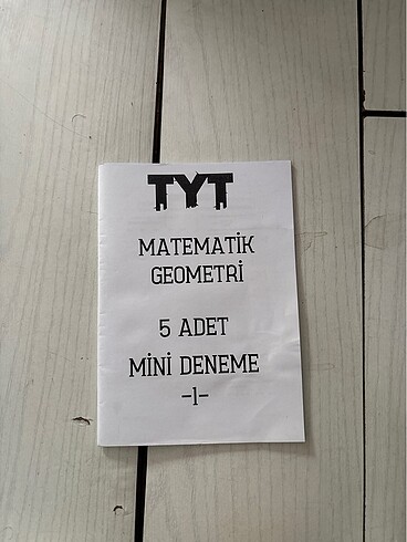 Tyt matematik 5 li deneme +tyt türkçe özet bilgiler+ 1 adet tür