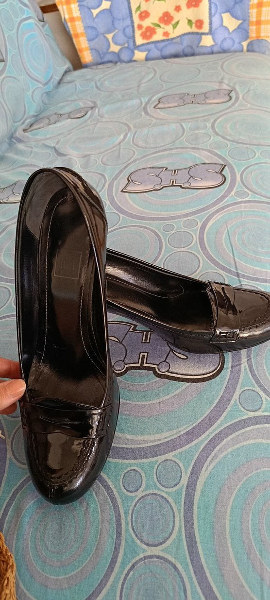 siyah Tokalı Blok Topuklu Stiletto - Görsel 3