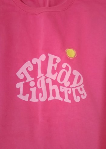 Pembe Payetli Kadın Sweatshirt - Görsel 2