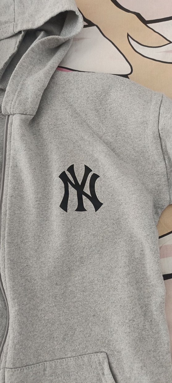 Gri Kapüşonlu Fermuarlı Kadın Sweatshirt - Görsel 2