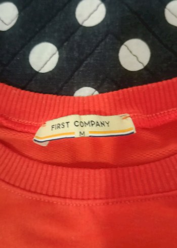 Kırmızı Baskılı Kadın Sweatshirt - Görsel 3