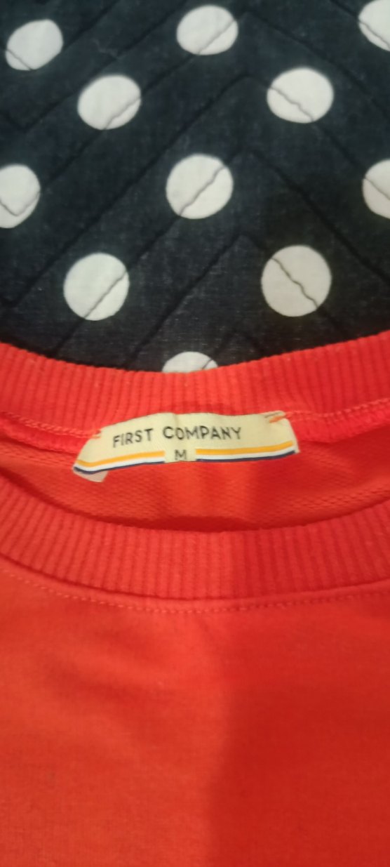 Kırmızı Baskılı Kadın Sweatshirt - Görsel 3