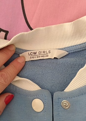 Mavi Pastel Düğmeli çocuk hırka - Görsel 3