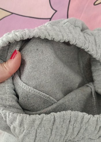 Gri Rahat Kesim Kadın Eşofman Altı - Görsel 3