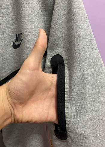 Nike Gri Fermuarlı Erkek Sweatshirt - Görsel 3