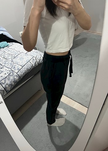 Siyah Kadın Eşofman Altı - Görsel 2