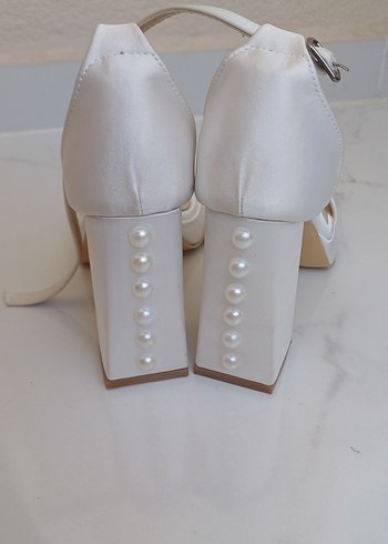 Diger Beyaz Kadın Topuklu Sandalet - Görsel 3