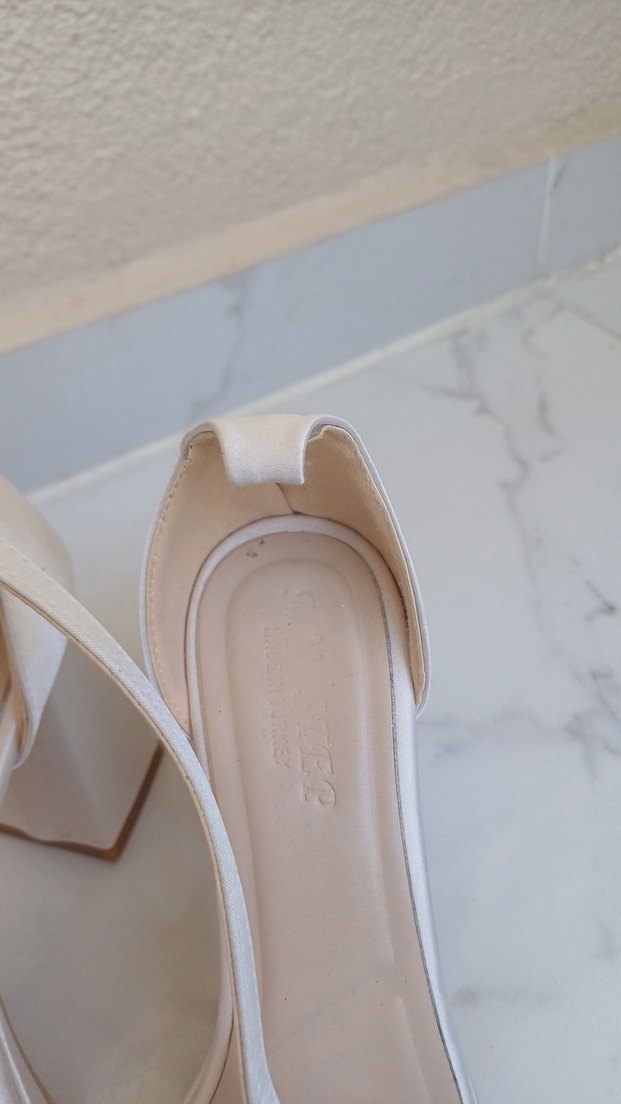 Diger Beyaz Kadın Topuklu Sandalet - Görsel 2