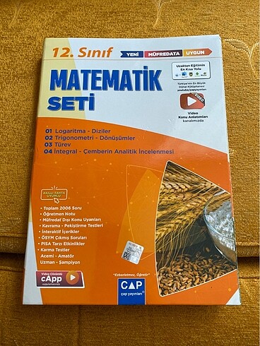12.sınıf çap yayınları matematik