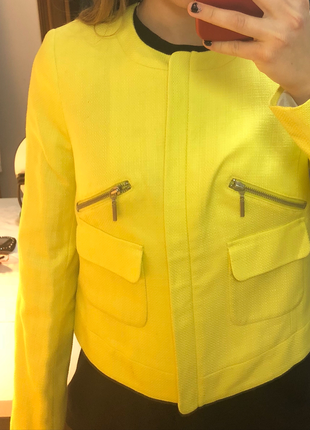 38 Beden sarı Renk Şık ceket 