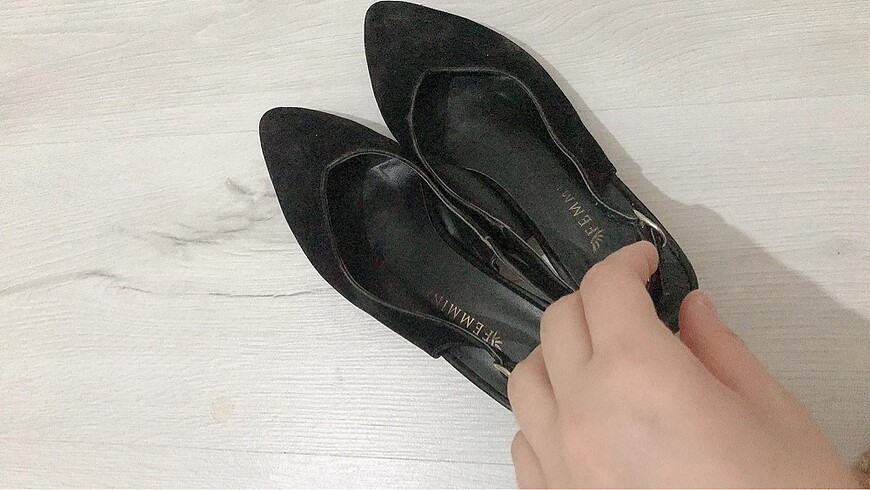 Kadın 38 siyah topuklu ayakkabı