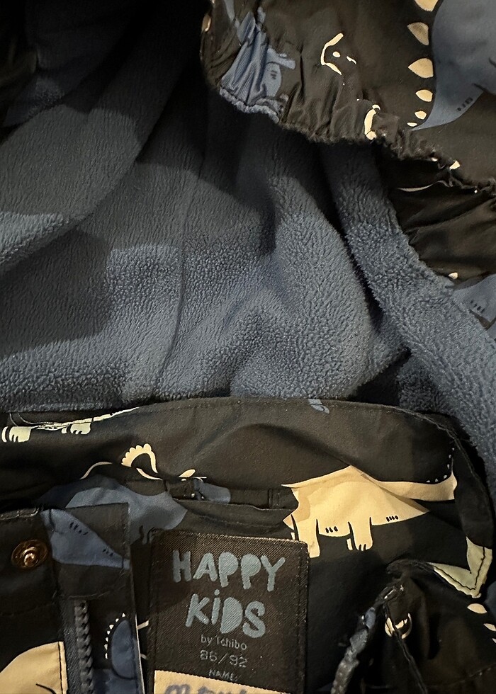 Tchibo yağmur montu - polarlı (86/92 cm) - Görsel 2