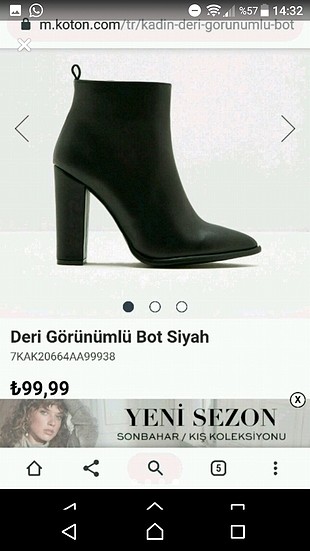 40 Beden siyah Renk Yeni, koton topuklu bot
